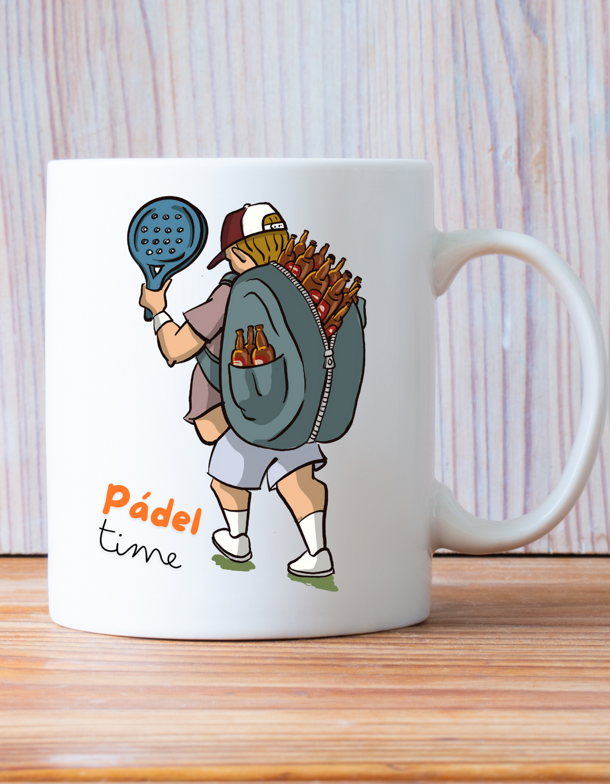 Taza Blanca Padel Time