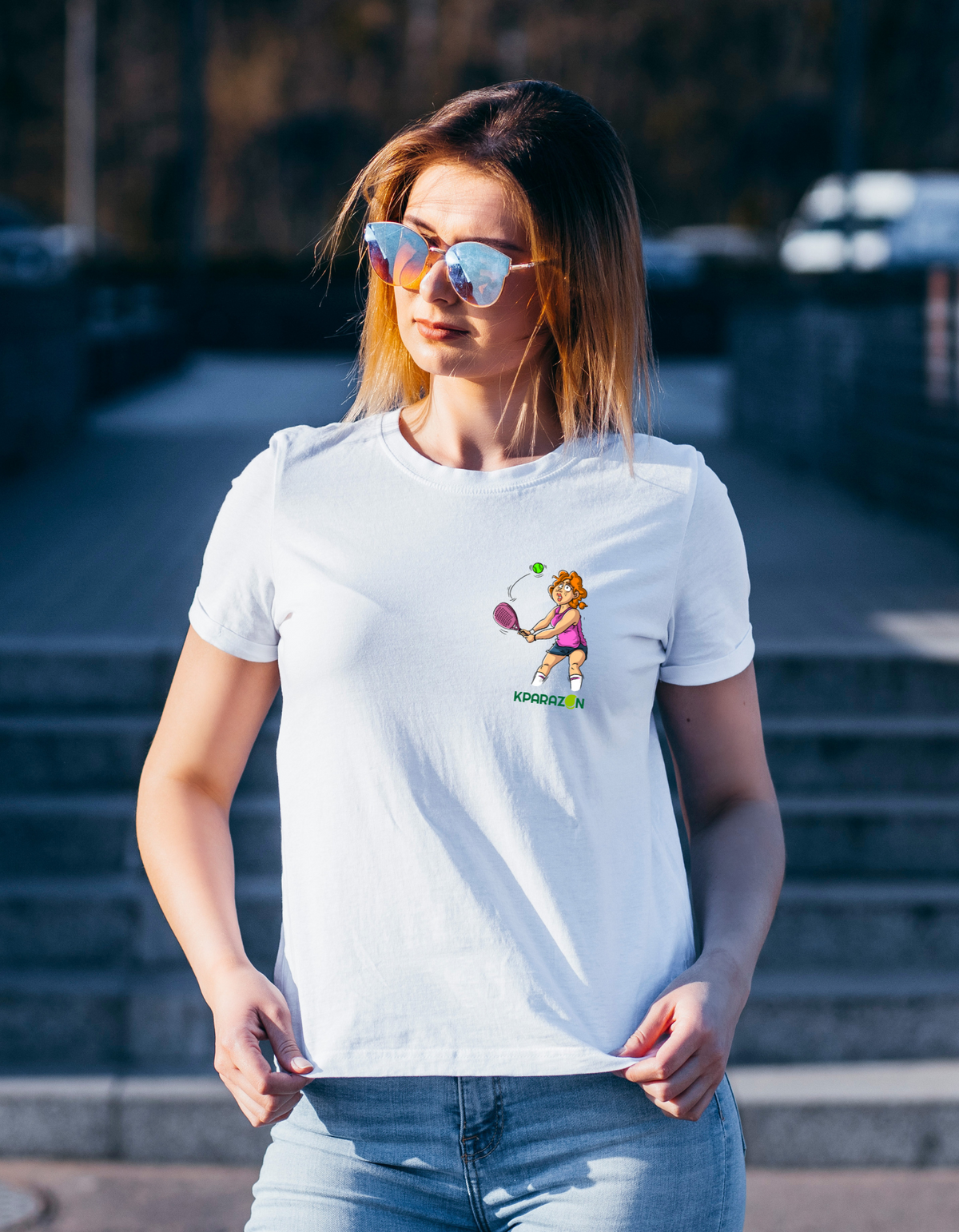 Camiseta Mujer con Estilo Pádel